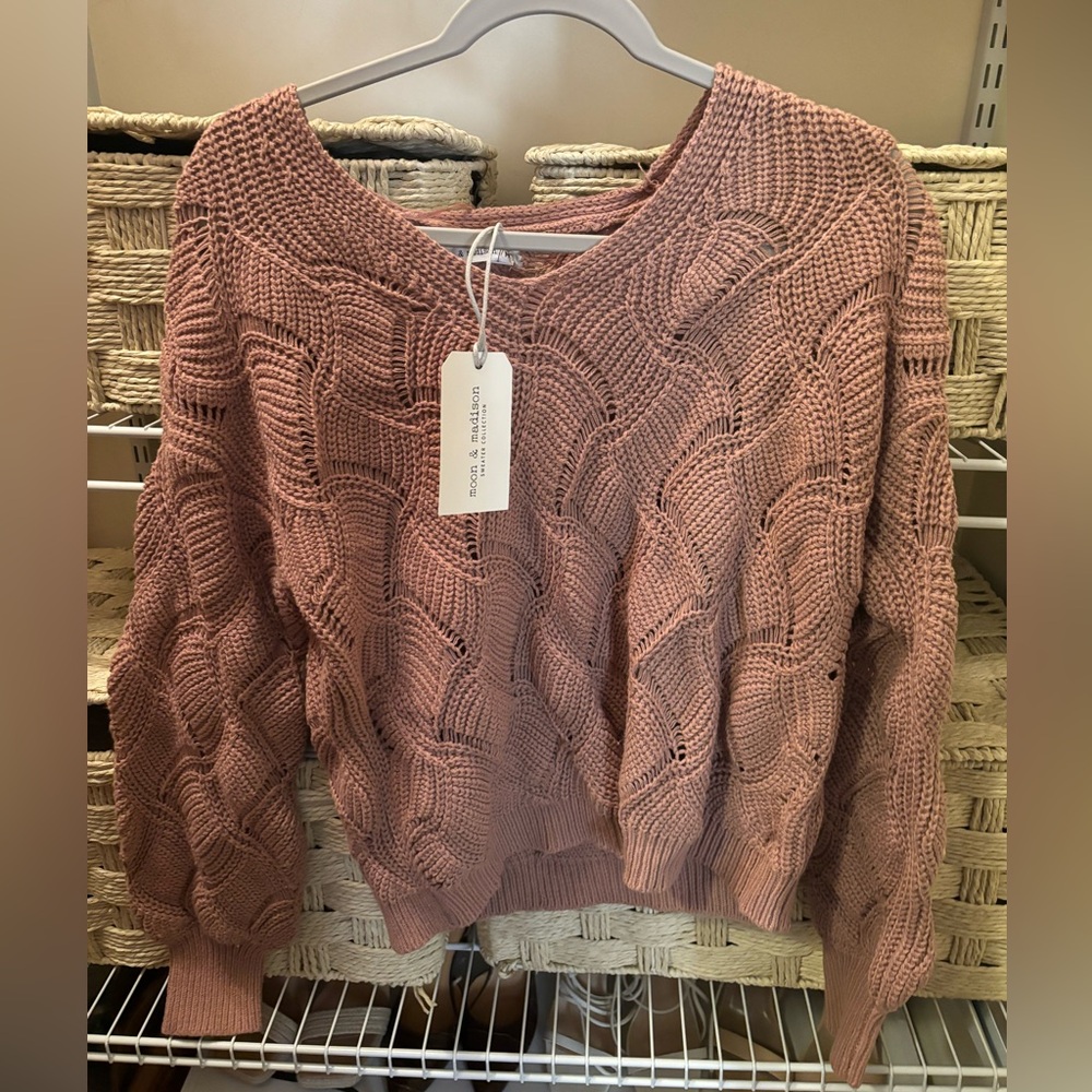 NWT pink sweater
